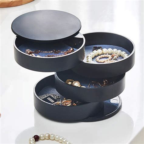 round jewelry box metal perforated lid|round jewelry organizers.